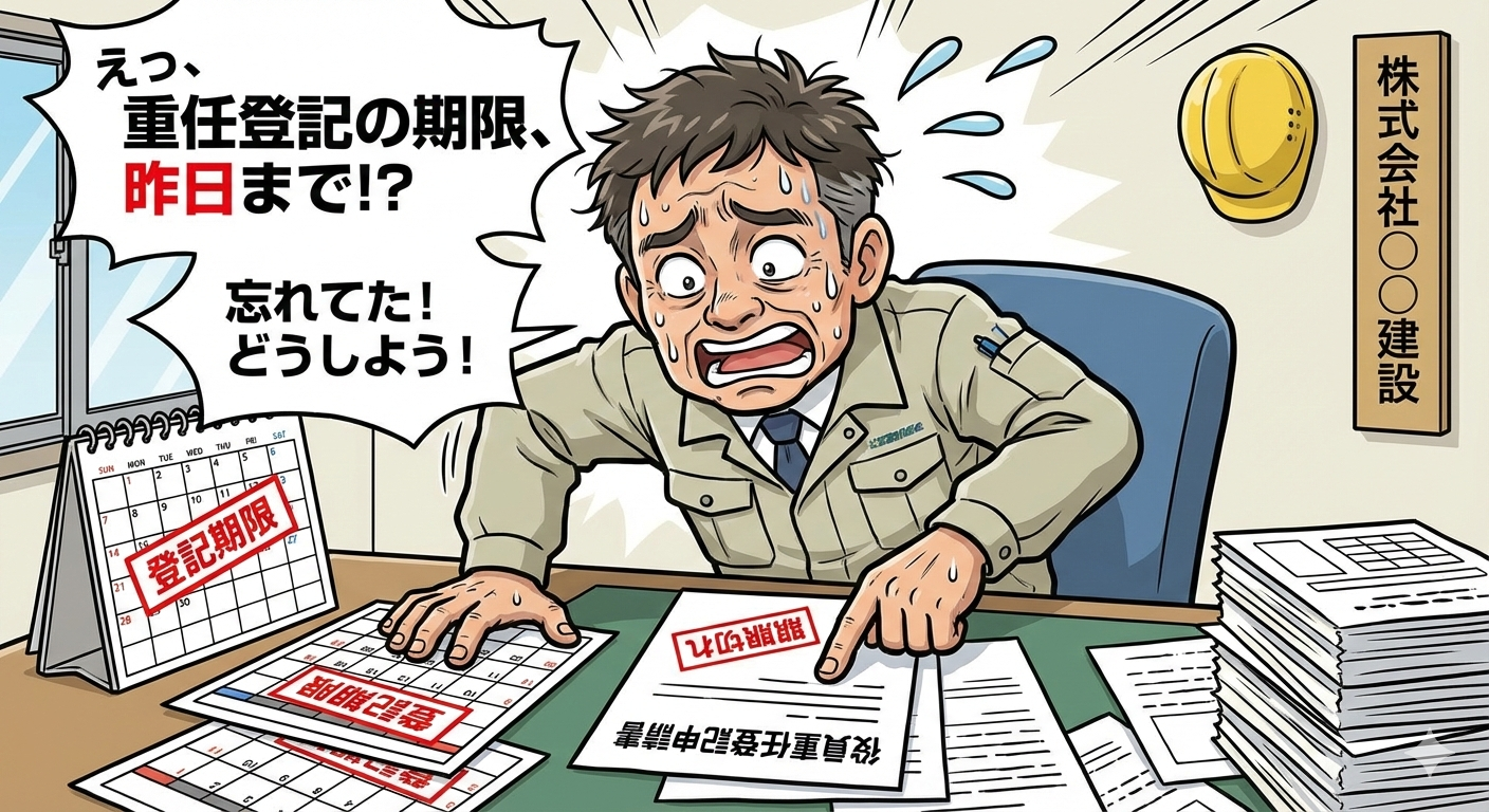 忘れがちな重任登記のイメージ 行政書士吉村法務事務所