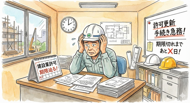 建設業許可期限のイメージ